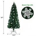 6FT Small Light Fiber Optic Christmas Tree 230 Branches
