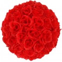 10Pcs 25CM Flower Balls Wedding Decoration Red